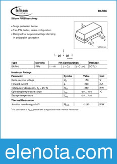 Infineon BAR66 datasheet