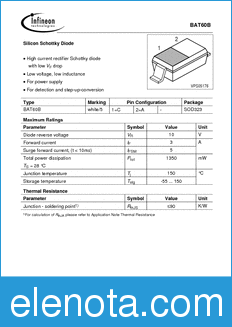 Infineon BAT60B datasheet