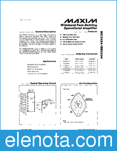 Maxim BB3554 datasheet