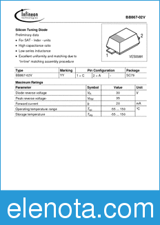 Infineon BB867-02V datasheet