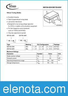 Infineon BBY58-04W datasheet