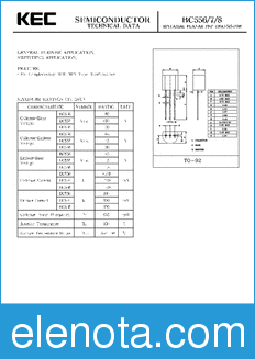KEC BC558 datasheet