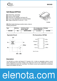 Infineon BGC420 datasheet