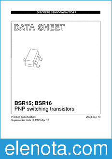 Philips BSR15 datasheet