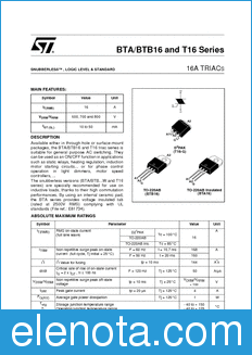 STMicroelectronics BTA16