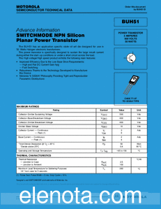 Motorola BUH51 datasheet