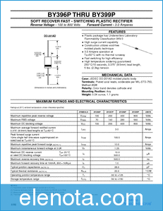 General Semiconductor BY396P datasheet