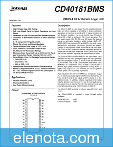 Intersil Corporation CD4000 datasheet
