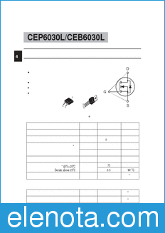 others CEP6030L datasheet