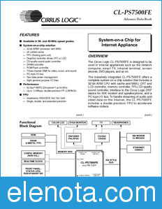 Cirrus Logic CL-PS7500FE datasheet