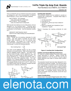 National Semiconductor CLC730075EB datasheet
