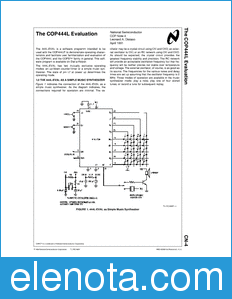 National Semiconductor CN-4 datasheet