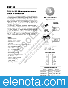 ON Semiconductor CS5156 datasheet