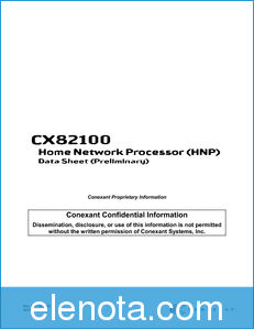 Conexant CX82100 datasheet