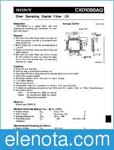Sony Semiconductor CXD1088AQ datasheet