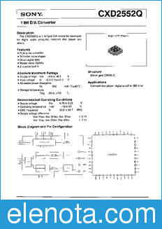 Sony Semiconductor CXD2552Q