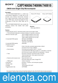 Sony Semiconductor CXP740056 datasheet