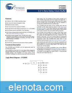 Cypress Semiconductor CY2305C datasheet