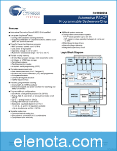 Cypress Semiconductor CY8C20234 datasheet