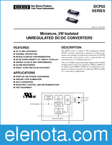Texas Instruments DCP021515 datasheet