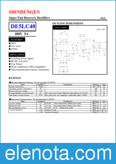 Shindengen DE5LC40 datasheet