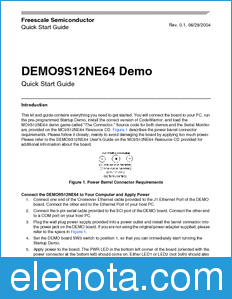 Freescale DEMO9S12NE64QSG datasheet