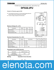 Toshiba DF5A8.2FU datasheet