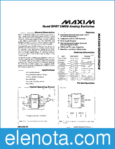 Maxim DG202 datasheet