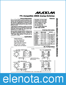 Maxim DG301A datasheet