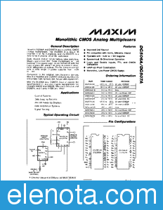 Maxim DG506A datasheet