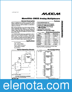 Maxim DG508A datasheet