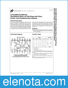 National Semiconductor DM5476 datasheet