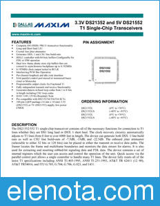 Maxim DS21352 datasheet