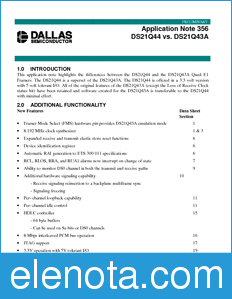 Maxim DS21Q44 datasheet