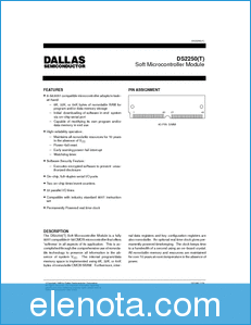 Dallas Semiconductor DS2250 datasheet