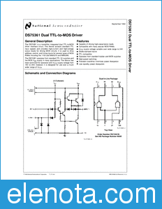 National Semiconductor DS75361 datasheet
