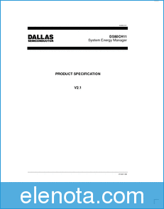 MAXIM - Dallas Semiconductor DS80CH11 datasheet