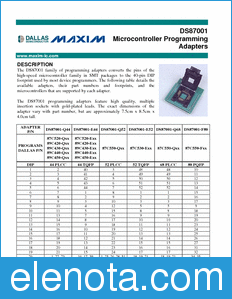 Maxim DS87001 datasheet