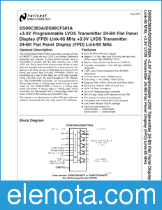 National Semiconductor DS90C383A datasheet