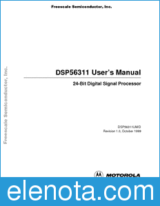 Freescale DSP56311UM datasheet