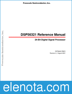 Freescale DSP56321RM datasheet