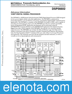 Freescale DSP56602DS datasheet