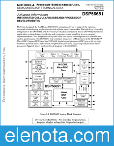 Freescale DSP56651DS datasheet