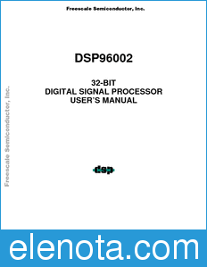 Freescale DSP96002UM datasheet