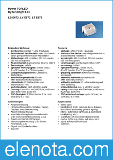 Infineon E673-P1Q2-1 datasheet