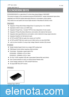 Hitachi ECN30300 datasheet