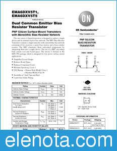 ON Semiconductor EMA6DXV5T1 datasheet