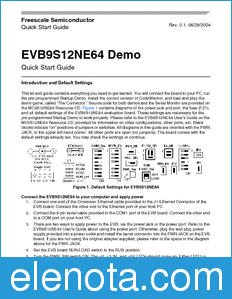 Freescale EVB9S12NE64QSG datasheet