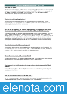 Infineon FAQ datasheet