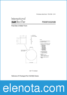 International Rectifier FD087U02A5B datasheet